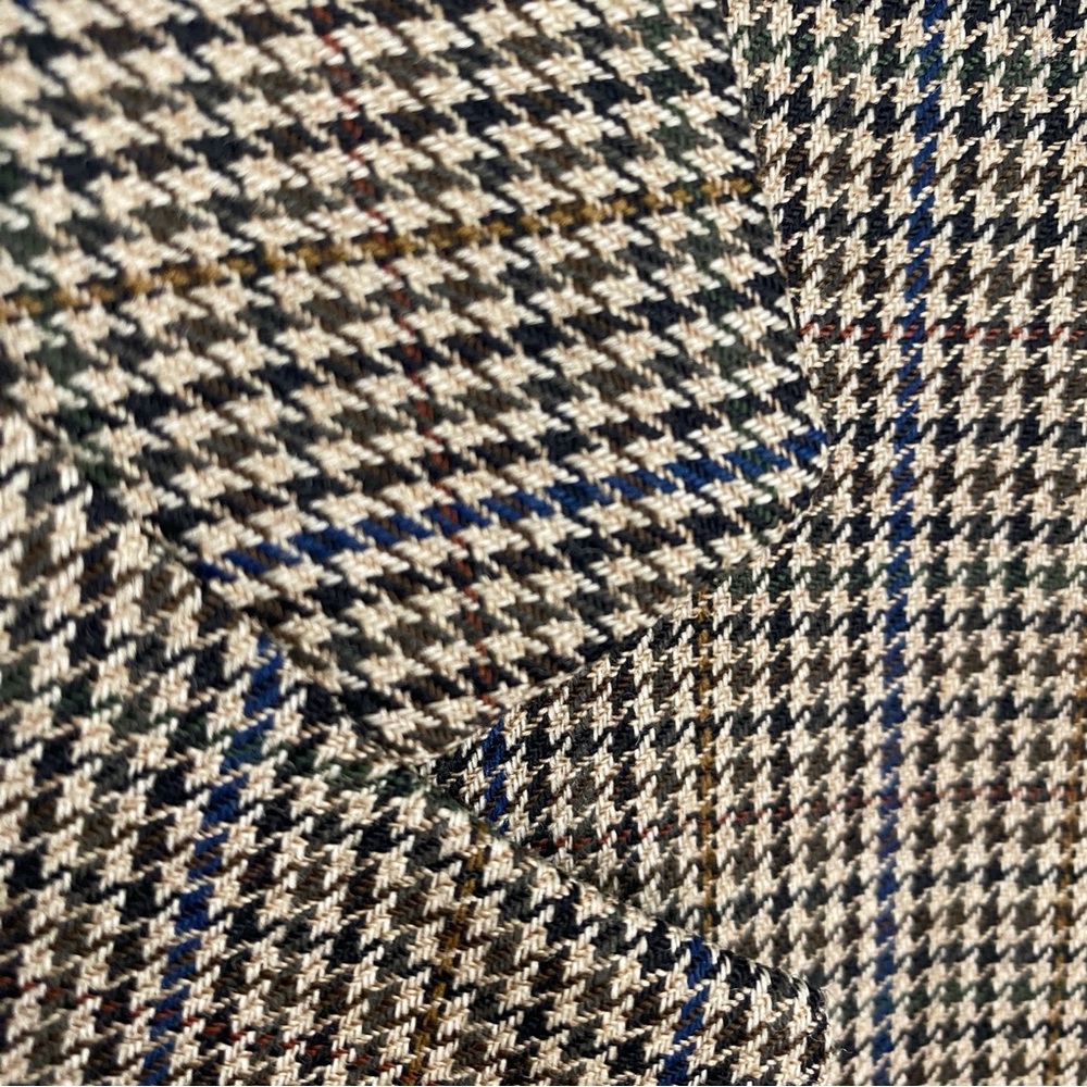 Lauren Ralph Lauren Men's Brown Herringbone 100% Wool Blazer 44R Academic - Picture 2 of 7